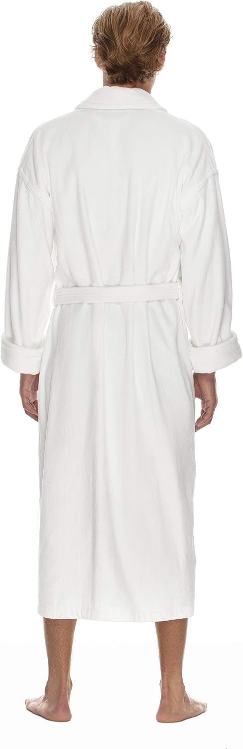 Boca Terry Men's Terry Cloth Robe, Luxury Hotel Bathrobe, 100% Cotton
