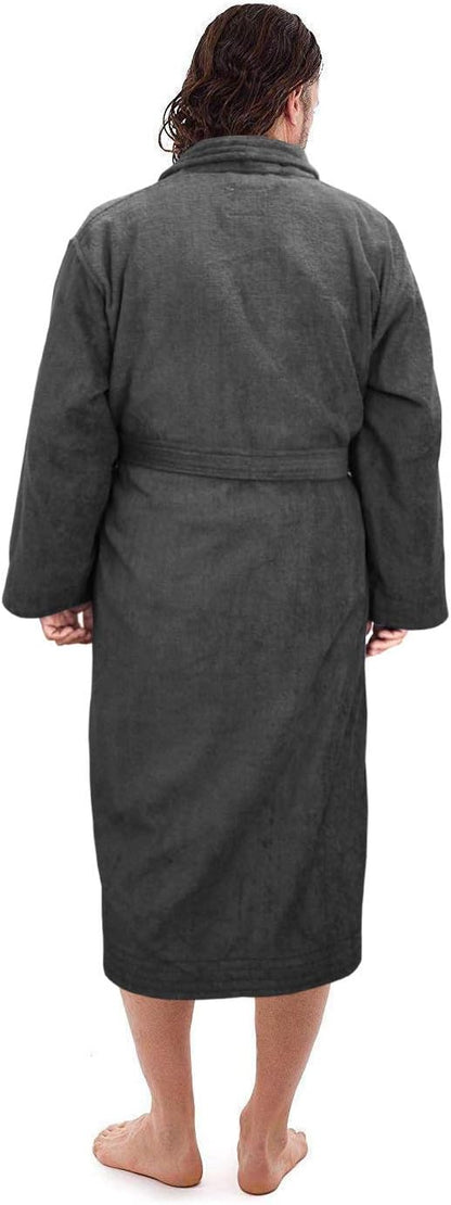 Marquess All-Cotton Bathrobe Thick Plush Cloth Housecoat Terry Toweling, Sweat Steaming Clothes Comfortable & Warm