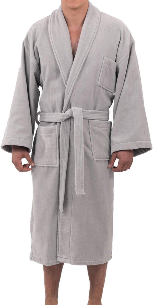 Alpine Swiss Pure Cotton Mens Terry Cloth Bathrobe Super Absorbent Spa Robe