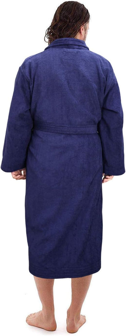 Marquess All-Cotton Bathrobe Thick Plush Cloth Housecoat Terry Toweling, Sweat Steaming Clothes Comfortable & Warm