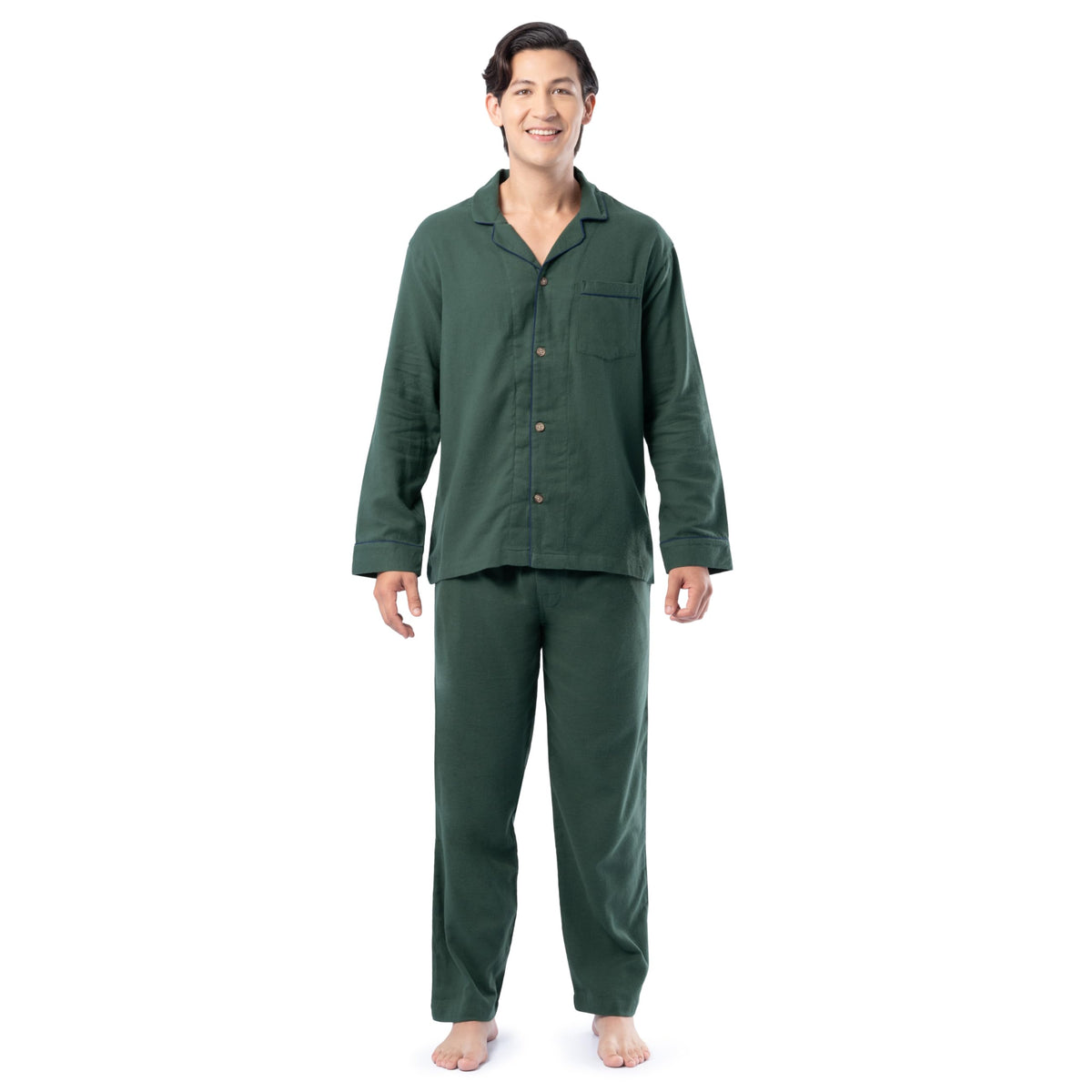 Fruit of the Loom Men's Flannel Pajama Sleep Set