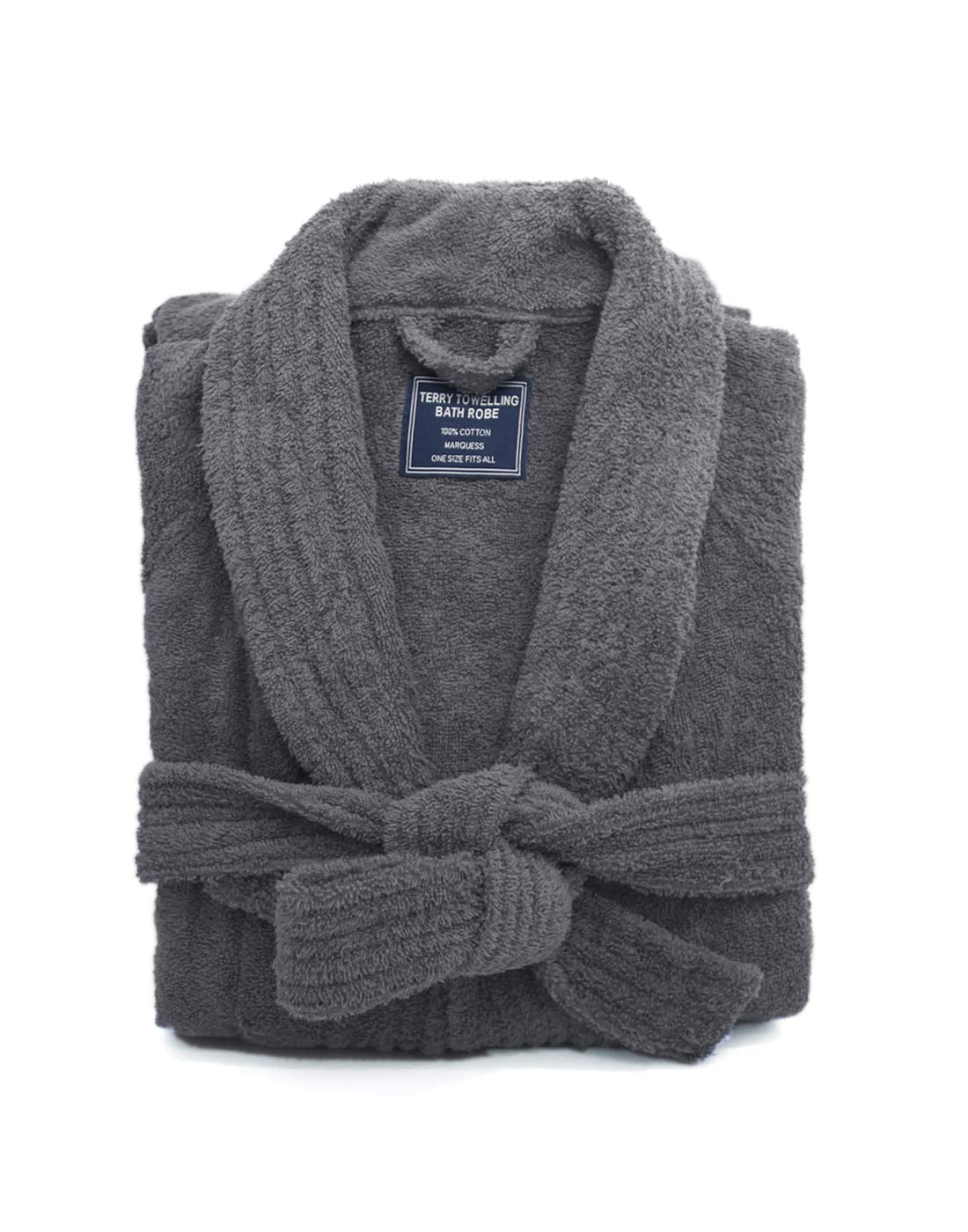 Ramesses Bathrobe Mens,Premium Thick Terry Cloth Bathrobe,Towel Bath robe Long–Staple Combed Men's Cotton Robe