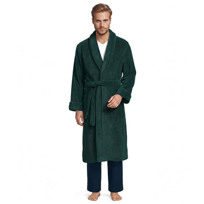 Lands' End Men's Calf Length Terry Robe