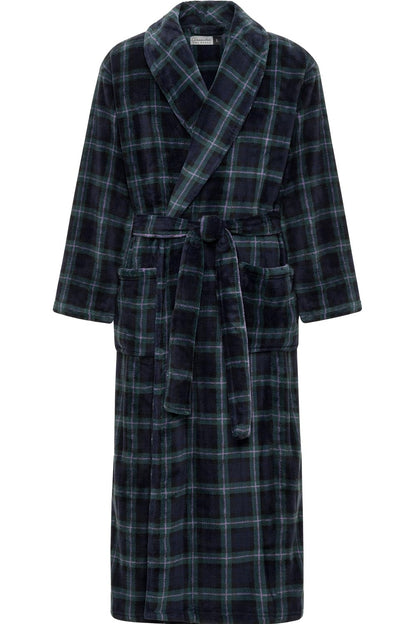 Men's Plush Fleece Robe, Warm Full Length Bathrobe, Big & Tall