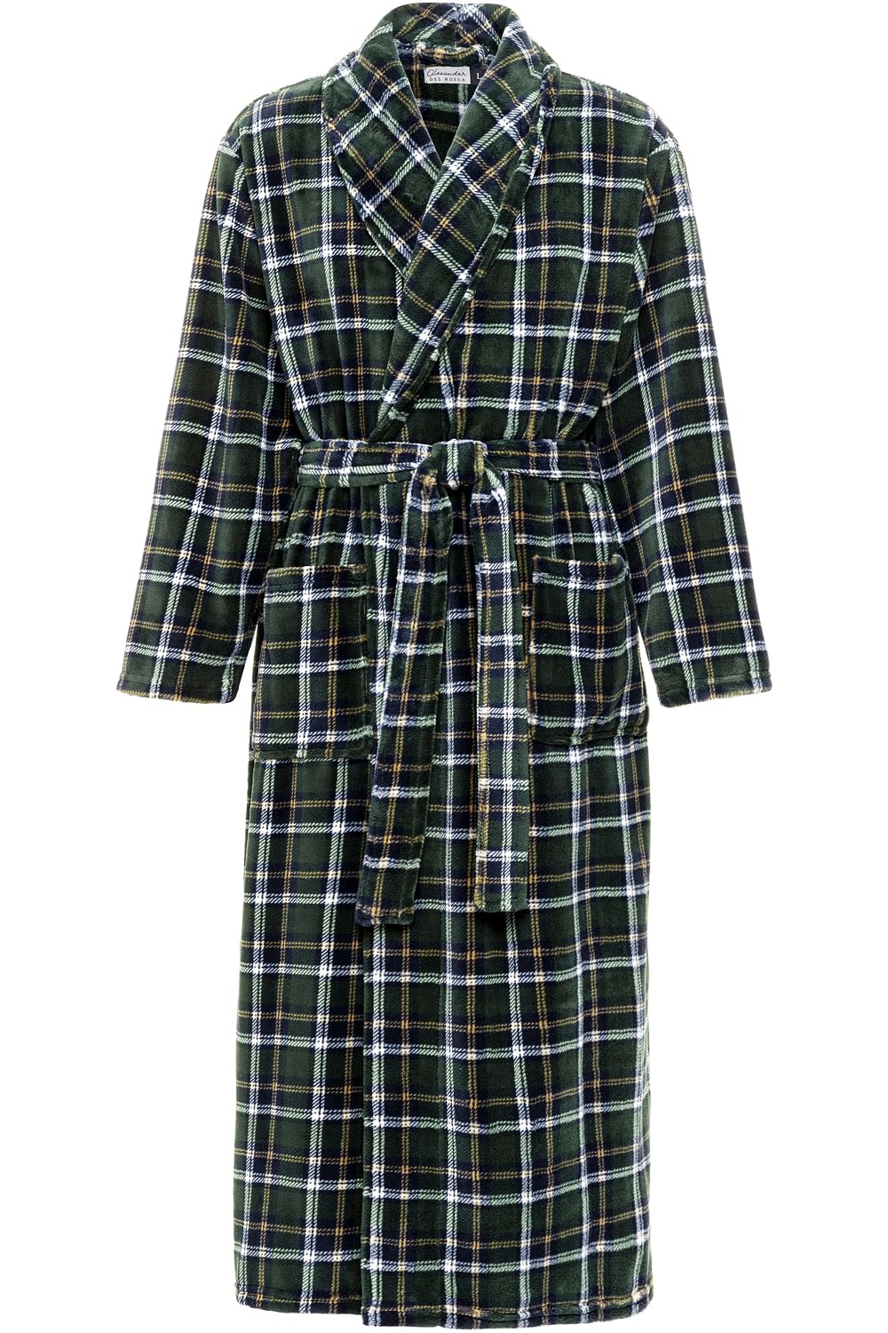 Men's Plush Fleece Robe, Warm Full Length Bathrobe, Big & Tall