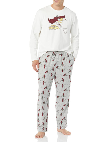 Amazon Essentials Disney | Marvel | Star Wars Men's Soft & Comfortable Flannel Pajama Sleep Sets