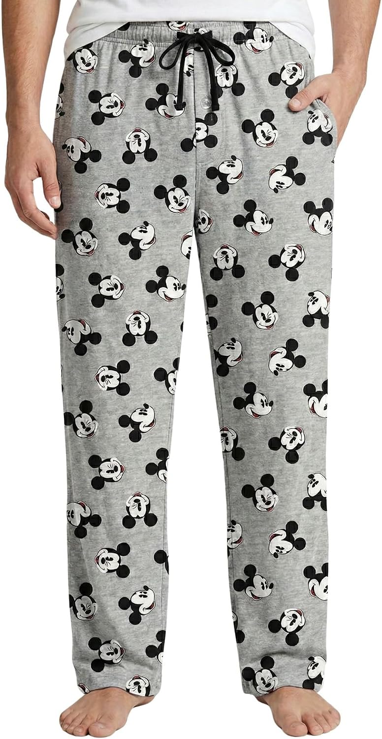Disney Mens Lounge Pants Pajama Bottoms Jack Skellington Mickey Mouse