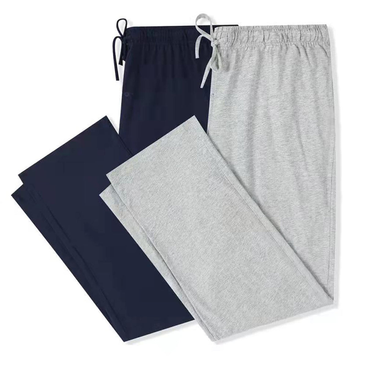 U2SKIIN 2 Pack Men Cotton Pajama Pants Soft Lightweight Pj Bottoms