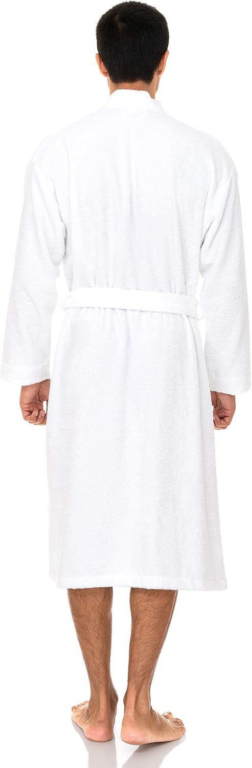 TowelSelections Mens Robe 100% Cotton Terry Cloth Shower Bathrobe Spa Towel Bath Robes for Men