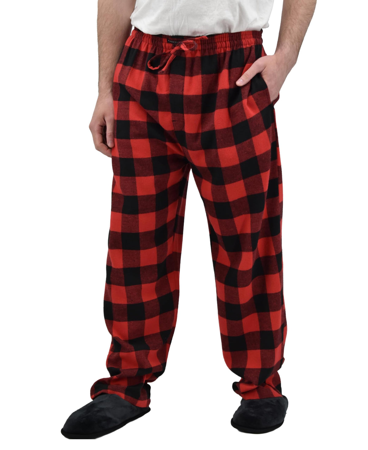 Andrew Scott Men's Flannel Drawstring Pajama Pants