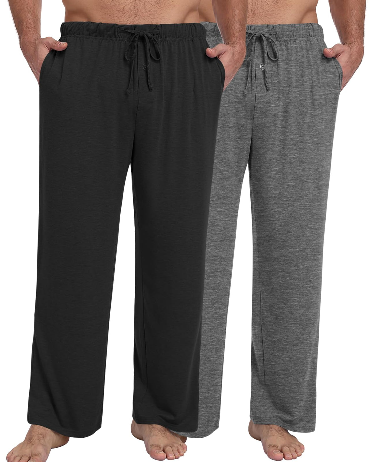 Men's Pajama Pants Soft Lounge Casual Pj Bottoms with Pockets
