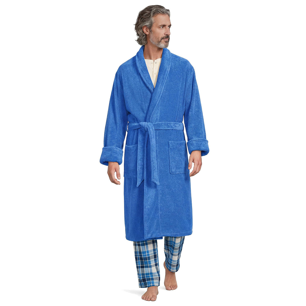 Lands' End Men's Calf Length Terry Robe