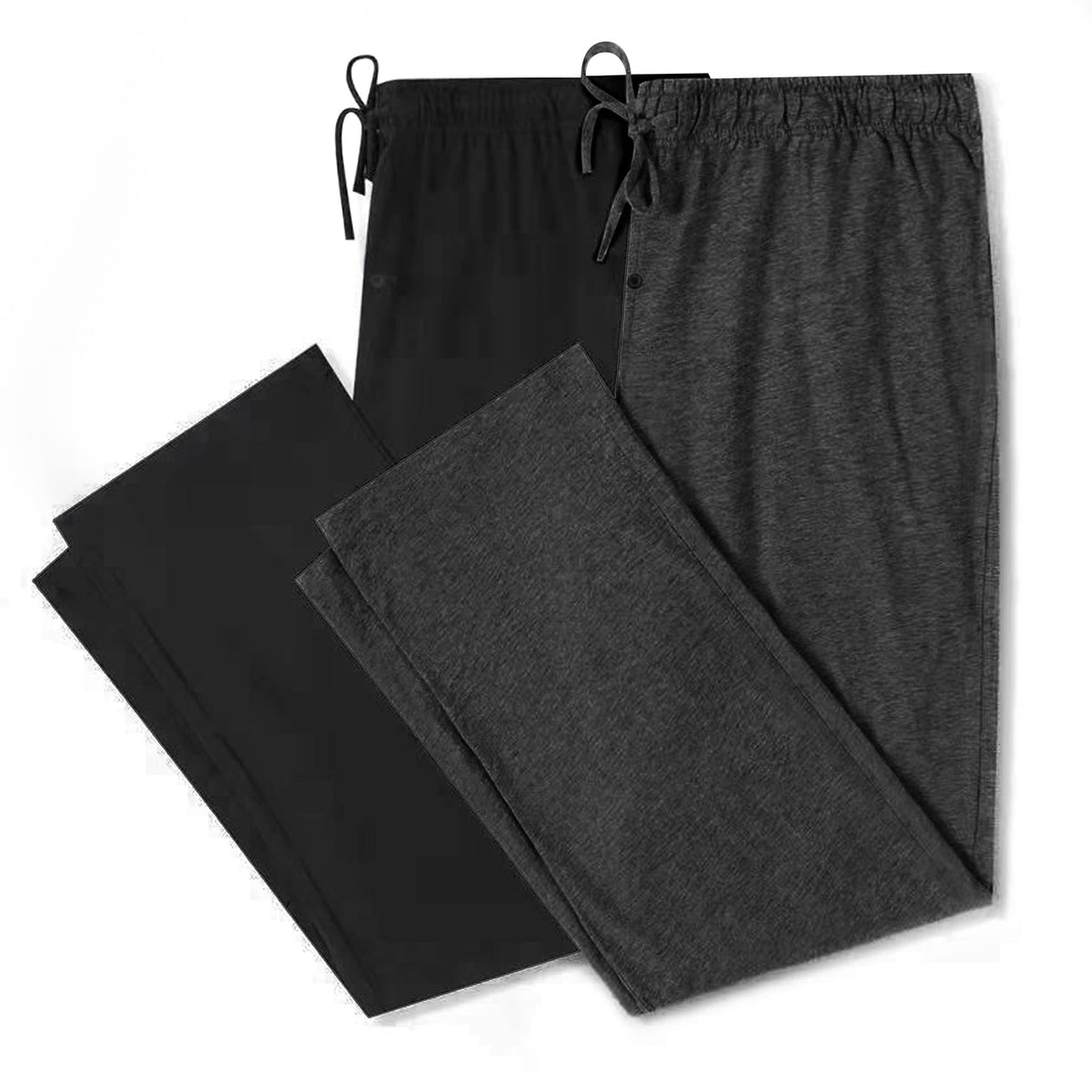 U2SKIIN 2 Pack Men Cotton Pajama Pants Soft Lightweight Pj Bottoms