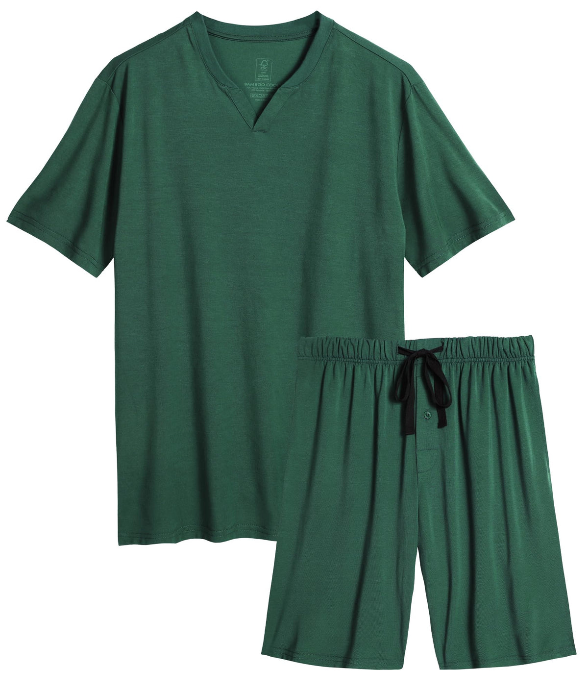 BAMBOO COOL Mens Pajama Set Lightweight Sleepwear Pjs