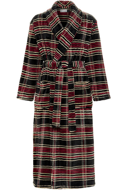 Men's Plush Fleece Robe, Warm Full Length Bathrobe, Big & Tall