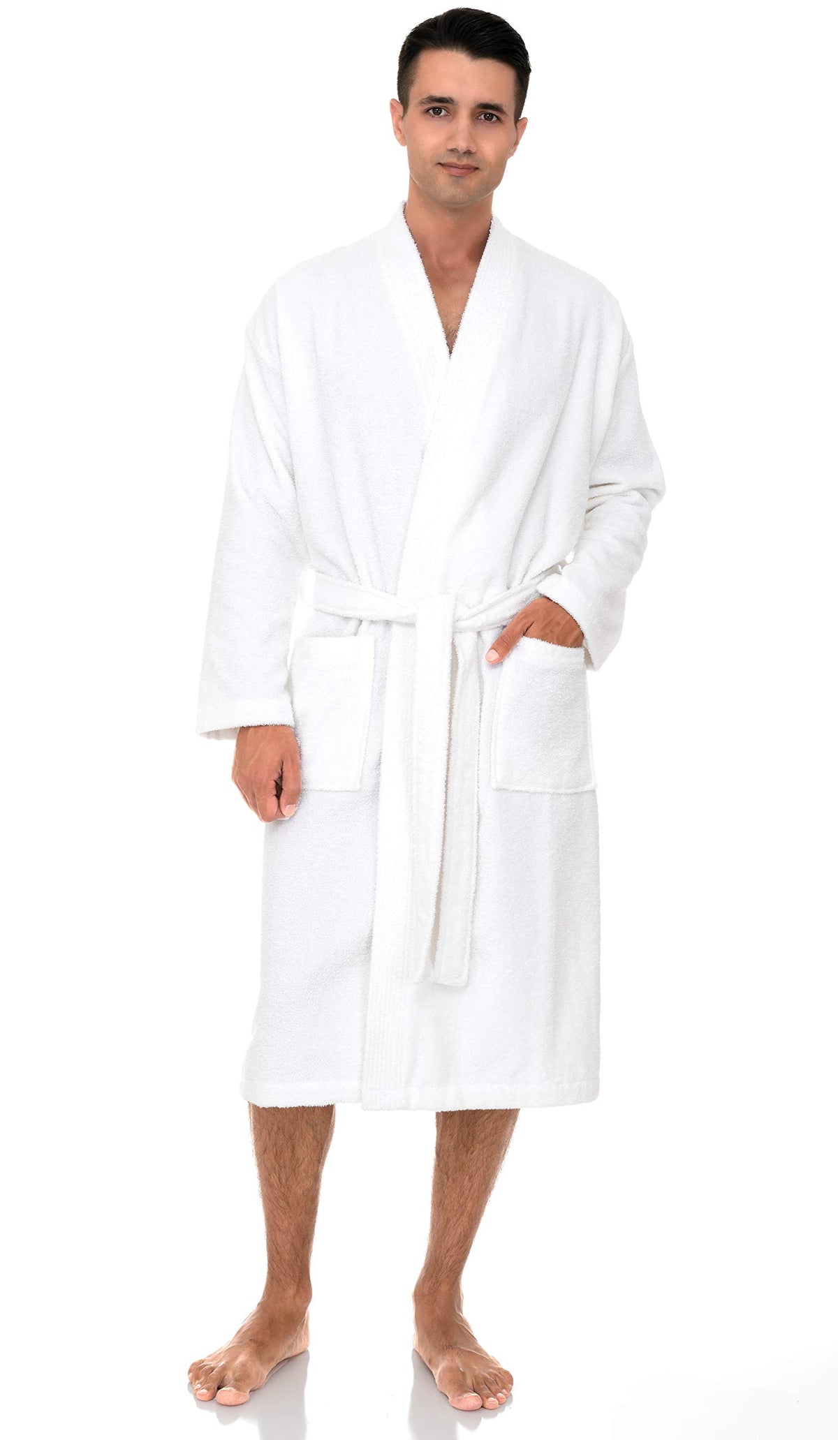 TowelSelections Mens Robe Cotton Terry Cloth Bathrobe Soft Towel Bath Robe for Men XS to 3X