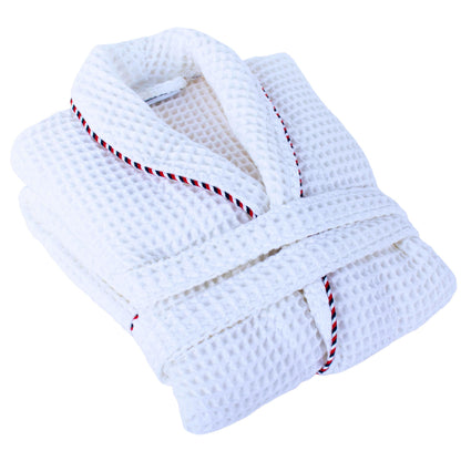 PÜSKÜL Natural 100% Turkish Cotton Luxury Waffle Robe for Women & Men