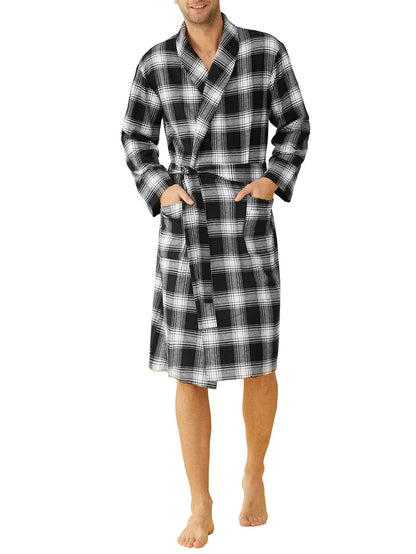 Latuza Men's Cotton Flannel Robe