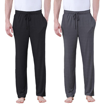 DITOK Men's Lightweight Pajama Pants Soft Lounge Sleep Joggers Adjustable Drawstring & Pockets All-Season Sleepwear
