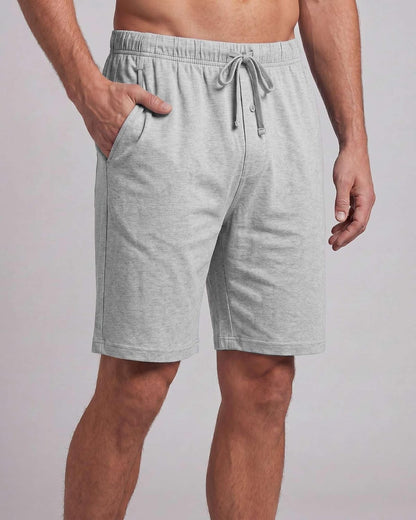 3 Pack Men's Pajama Shorts Sleep Lounge Cotton Sleepwear PJ Bottoms Pockets