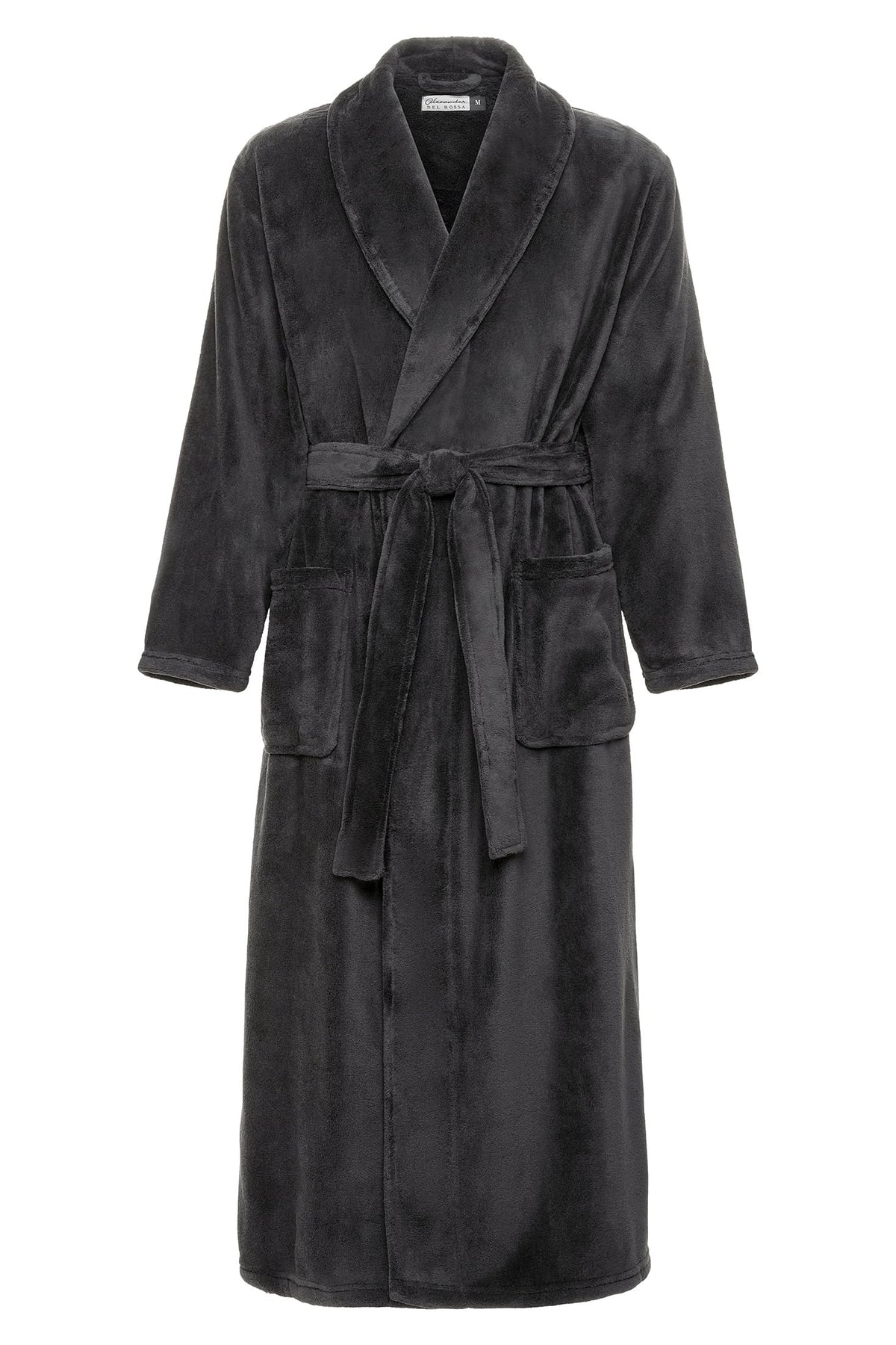 Men's Plush Fleece Robe, Warm Full Length Bathrobe, Big & Tall