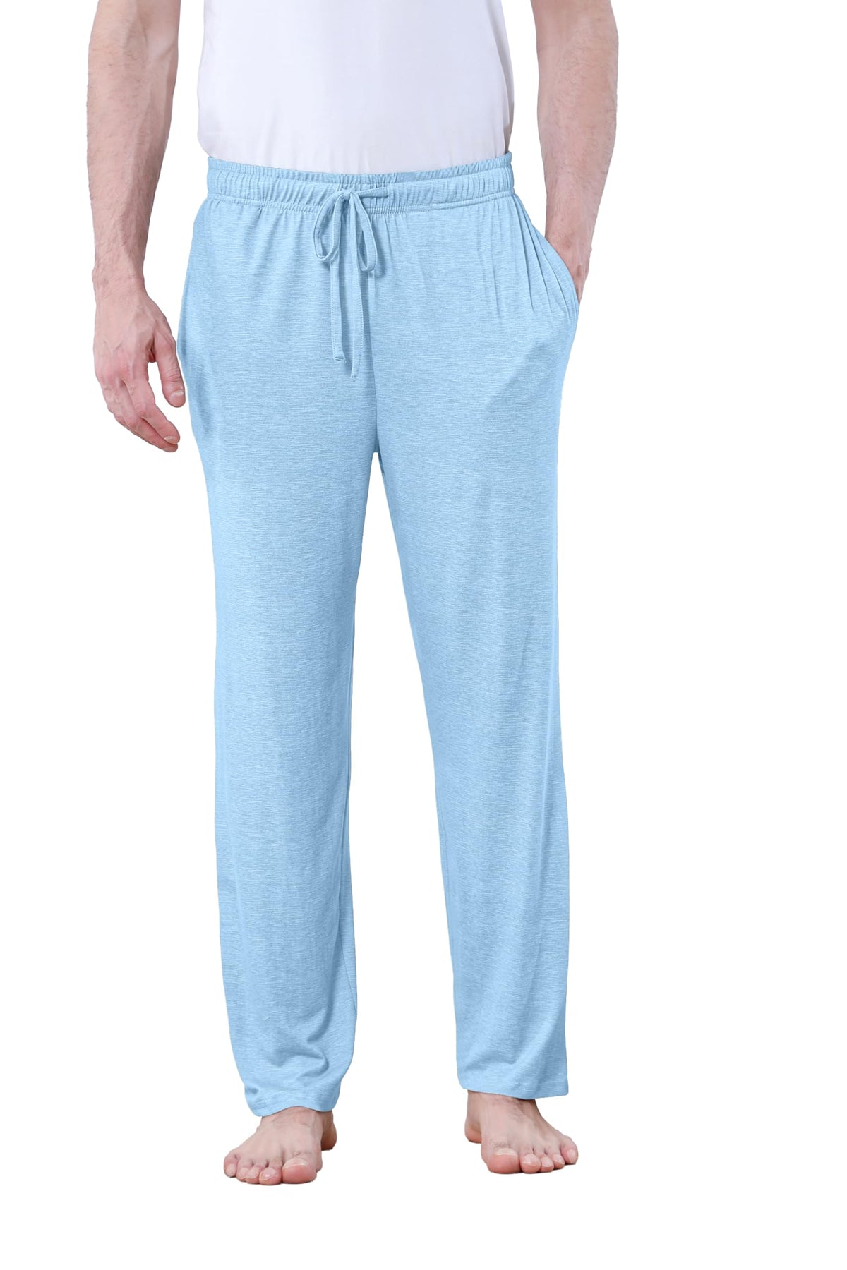 DITOK Men's Lightweight Pajama Pants Soft Lounge Sleep Joggers Adjustable Drawstring & Pockets All-Season Sleepwear