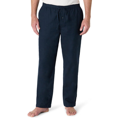Amazon Essentials Men's 100% Cotton Flannel Sleep Pant, Relaxed Fit Lounge Pants with Elastic Waist and Drawstring