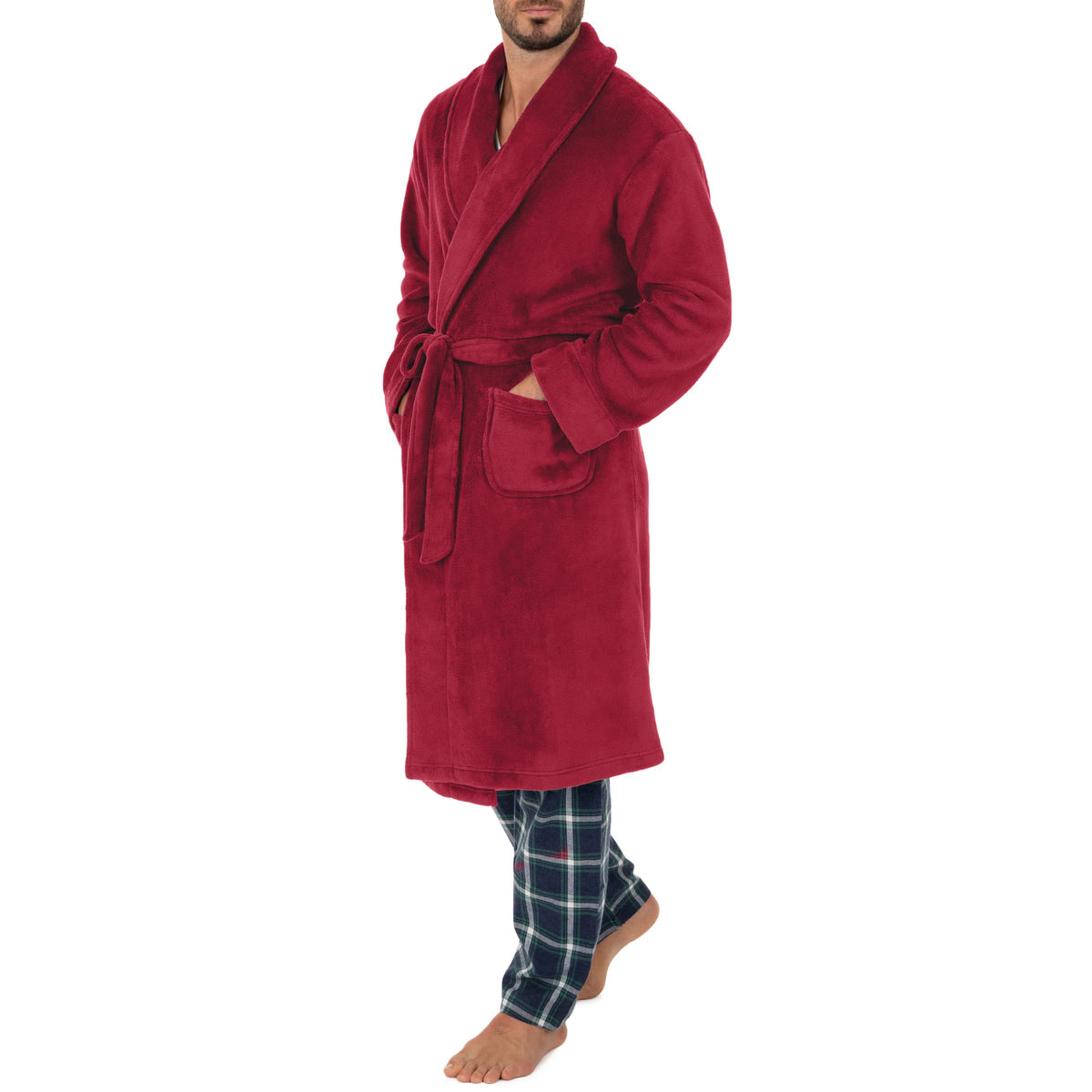 IZOD Men's Comfort-Soft Fleece Robe
