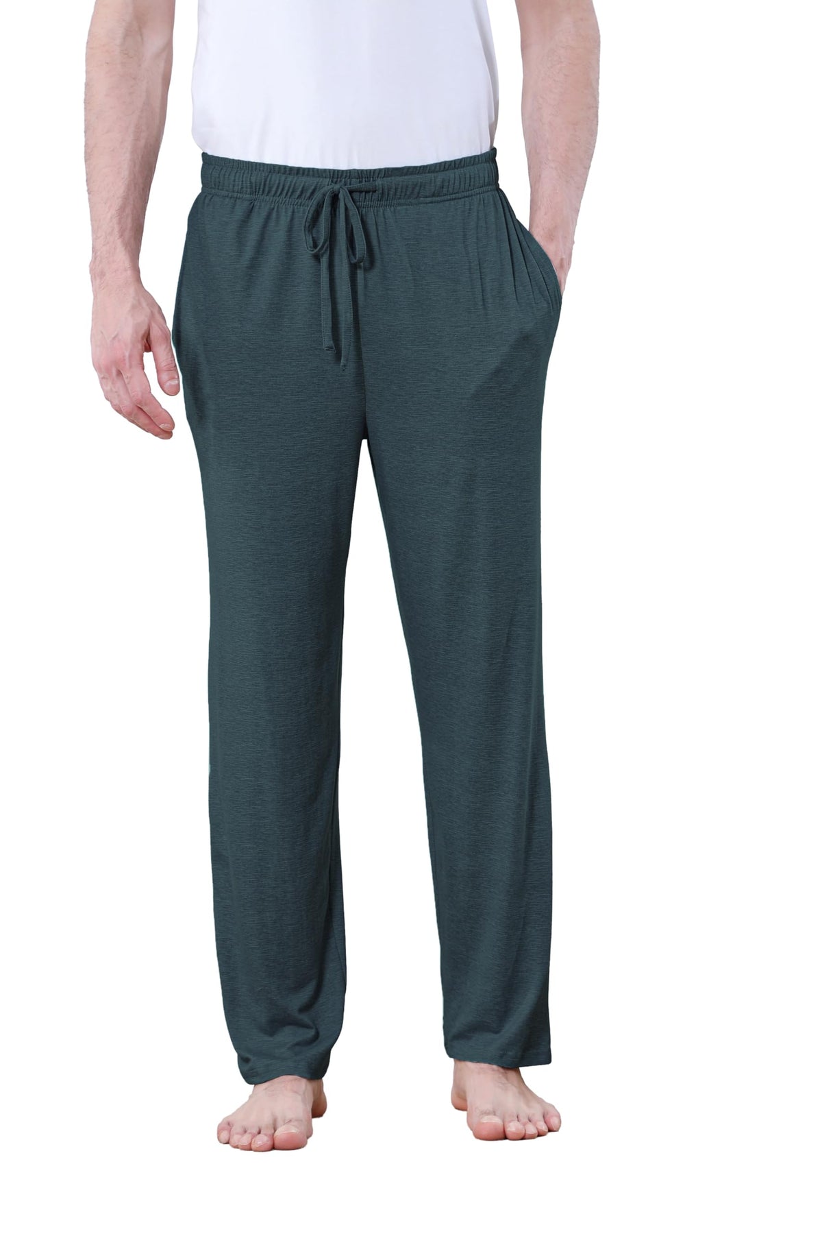 DITOK Men's Lightweight Pajama Pants Soft Lounge Sleep Joggers Adjustable Drawstring & Pockets All-Season Sleepwear