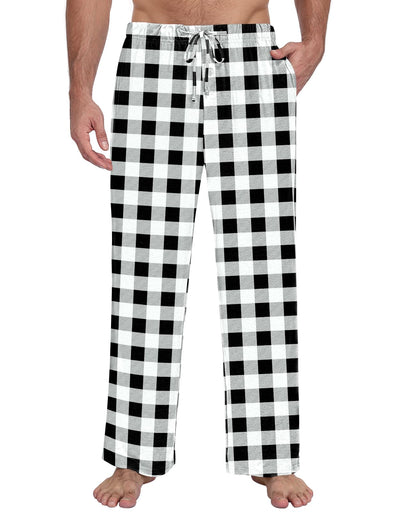 Men's Pajama Pants Soft Lounge Casual Pj Bottoms with Pockets