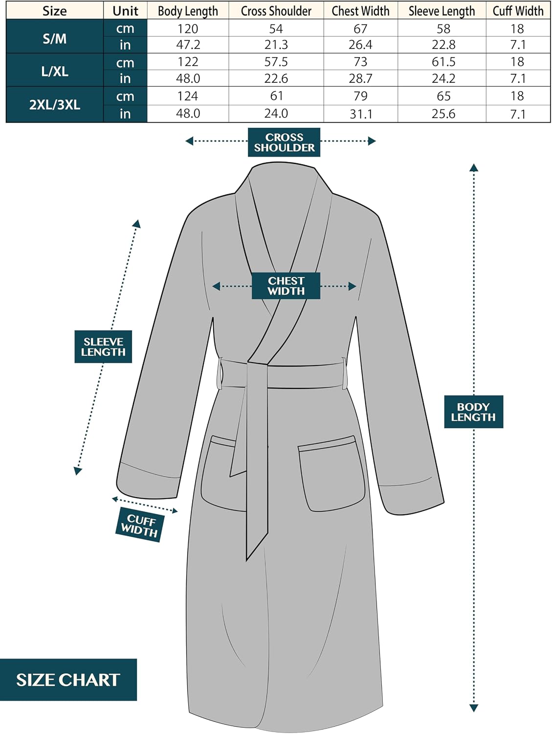 PAVILIA Mens Soft Robe, Plush Fluffy Fleece Bathrobe Men, Long Sherpa Shaggy Spa Robe