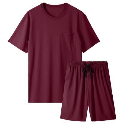 BAMBOO COOL Mens Pajama Set Lightweight Sleepwear Pjs