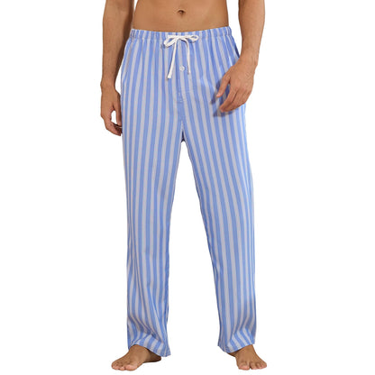 Vulcanodon Men Striped Pajama Pant Cozy Lightweight Lounge Pj Bottom