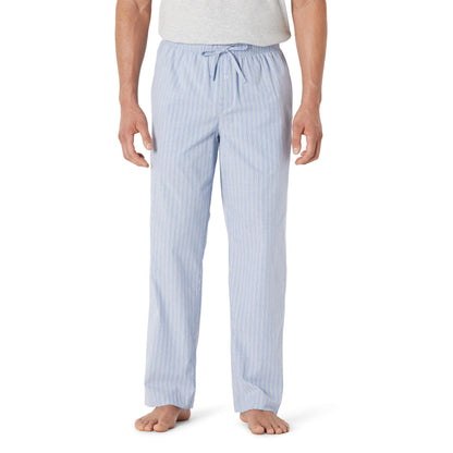 Amazon Essentials Men's Cotton Poplin Straight-Fit Pajama Pants with Pockets, Elastic Waist, Drawstring