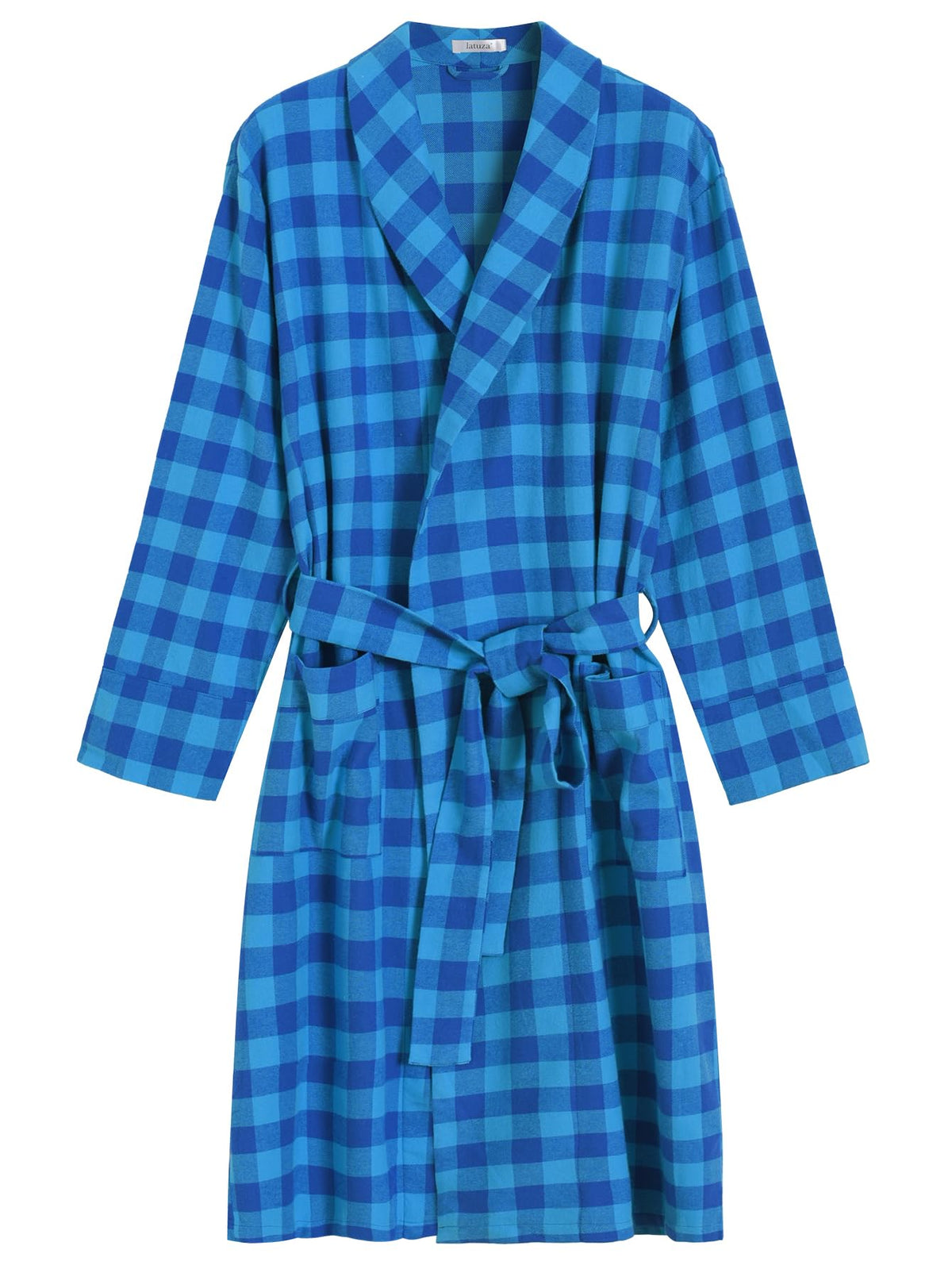Latuza Men's Cotton Flannel Robe