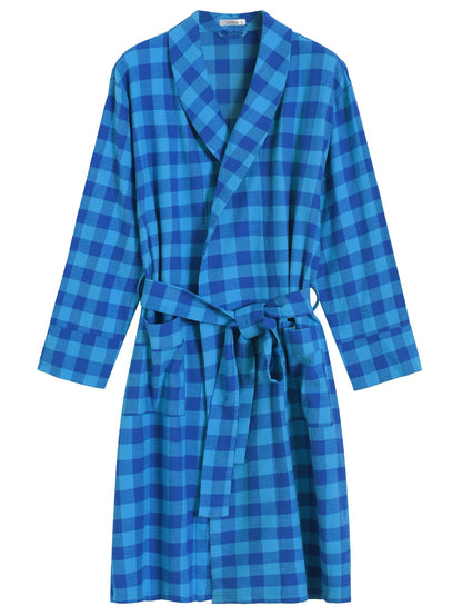Latuza Men's Cotton Flannel Robe