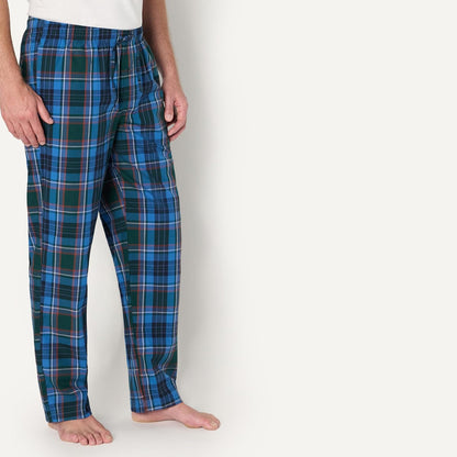 Amazon Essentials Men's Cotton Poplin Straight-Fit Pajama Pants with Pockets, Elastic Waist, Drawstring