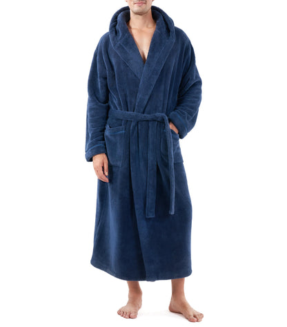DAVID ARCHY Men's Robe Full Length Long Bathrobe