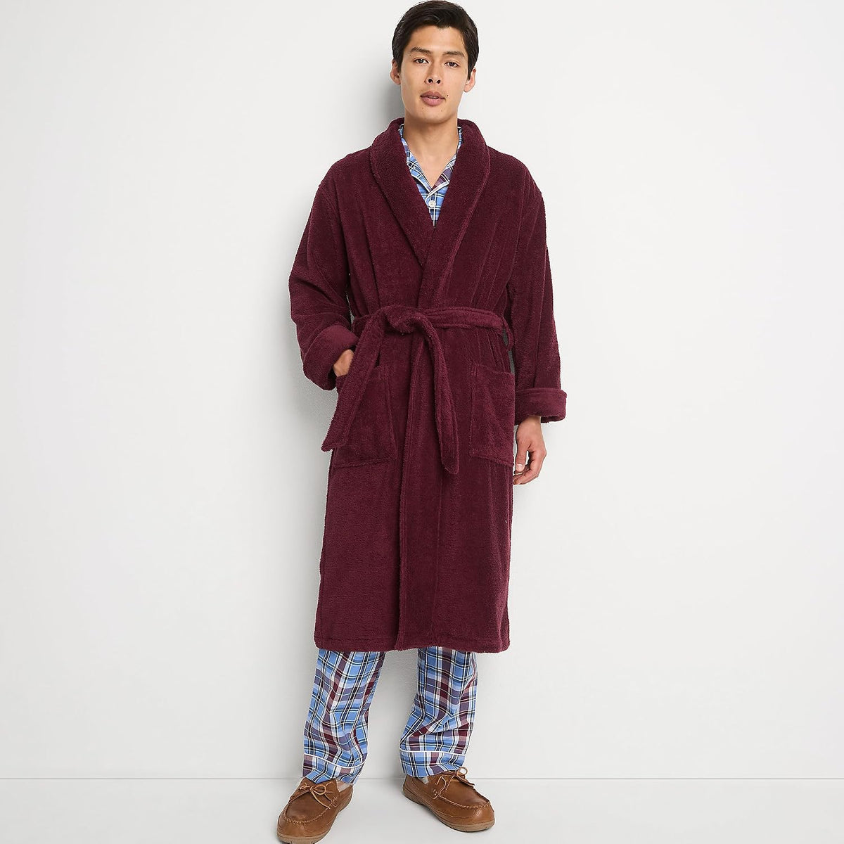 Lands' End Men's Calf Length Terry Robe