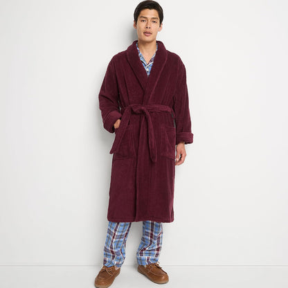 Lands' End Men's Calf Length Terry Robe