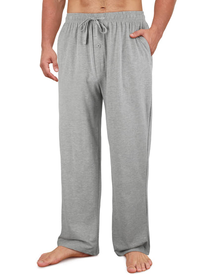 Men's Cotton Pajama Pants Soft Pjs Bottoms Lounge Sleepwear