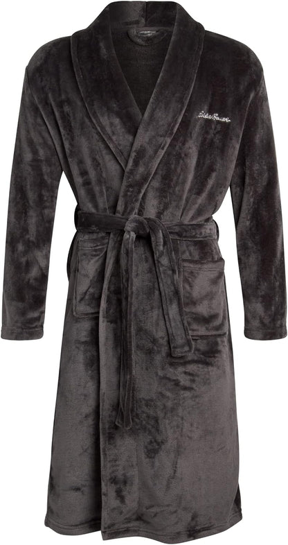Eddie Bauer Mens Robe Plush – Fuzzy & Fluffy Fleece Spa Robes for Men | Soft Warm Winter Bathrobe with Pockets & Belt