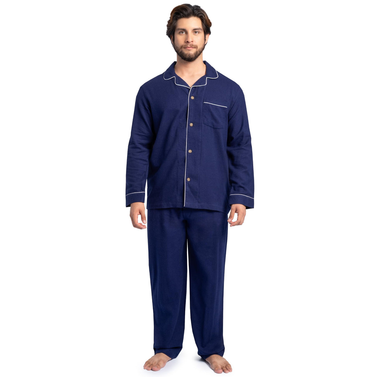 Fruit of the Loom Men's Flannel Pajama Sleep Set