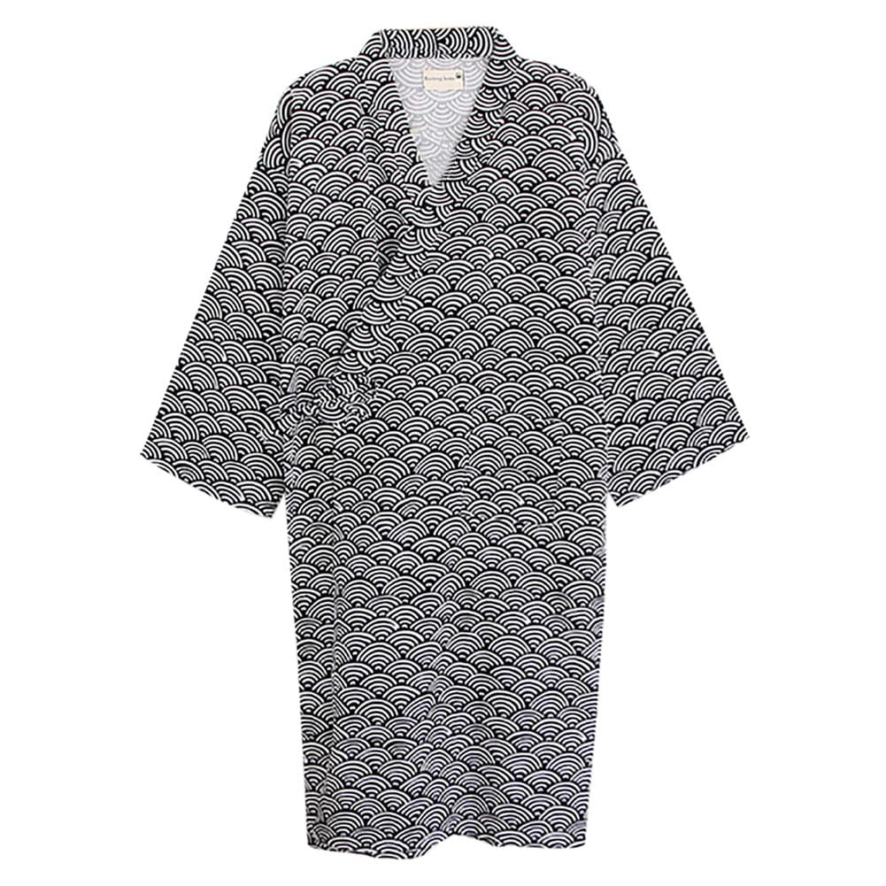 SIQITECHNO Men Kimono Robe Cotton Yukata Spa Sauna Bathrobe Sleepwear Japanese Kimono for Women Loungewear Nightgown Dressing