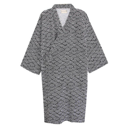 SIQITECHNO Men Kimono Robe Cotton Yukata Spa Sauna Bathrobe Sleepwear Japanese Kimono for Women Loungewear Nightgown Dressing