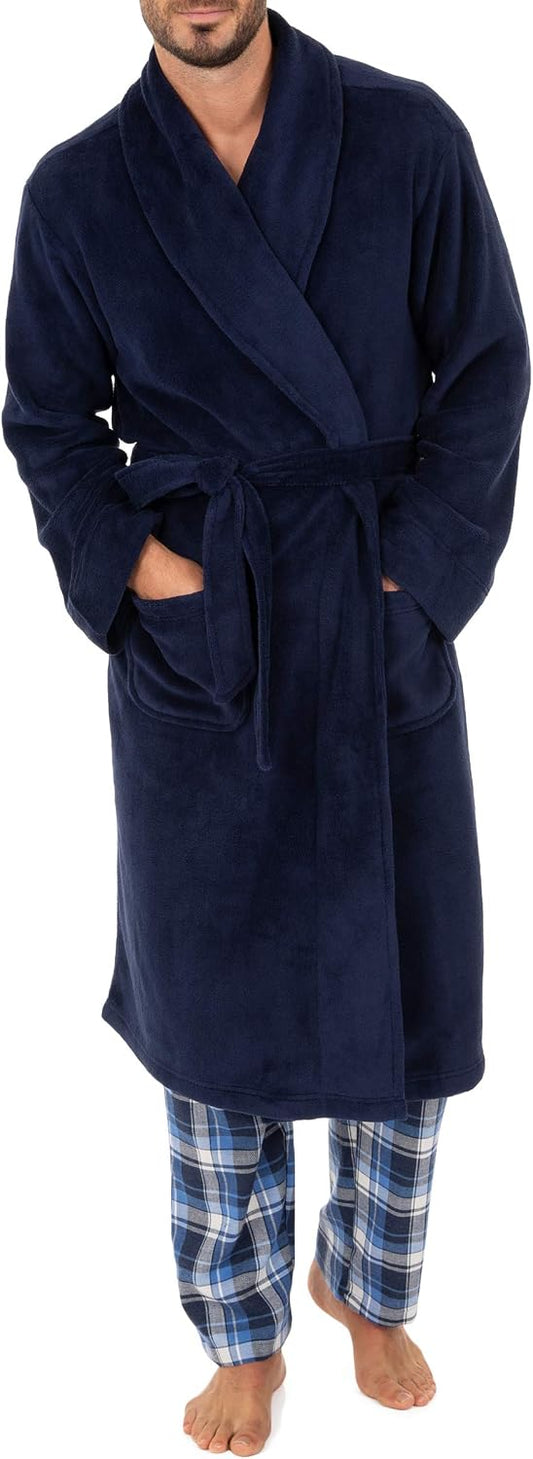 IZOD Men's Comfort-Soft Fleece Robe