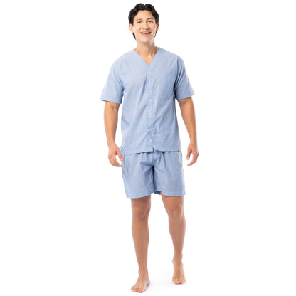 Fruit of the Loom Men's Broadcloth Short Sleeve Pajama Set