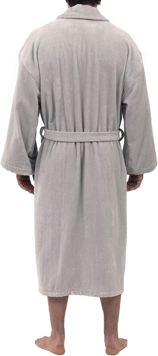 Alpine Swiss Pure Cotton Mens Terry Cloth Bathrobe Super Absorbent Spa Robe