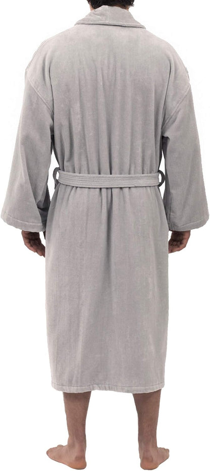 Alpine Swiss Pure Cotton Mens Terry Cloth Bathrobe Super Absorbent Spa Robe