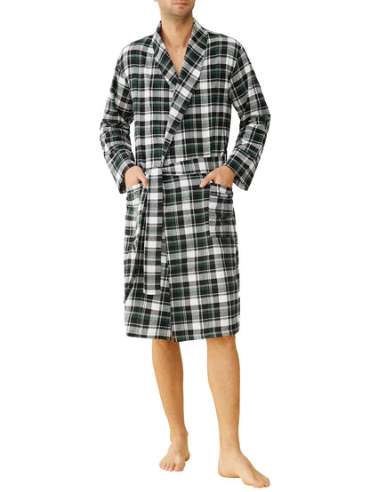 Latuza Men's Cotton Flannel Robe